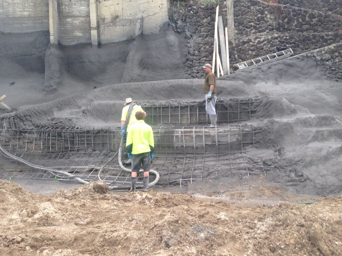 shotcrete retaining walls