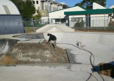 Shotcrete for skate parks